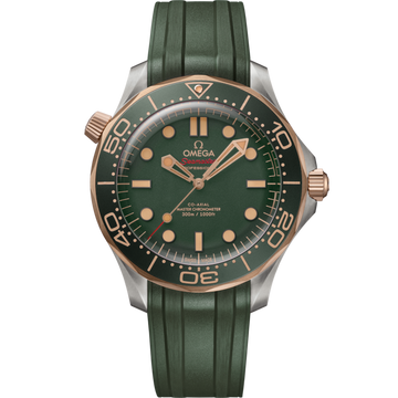 Omega Seamaster Diver 300M — Édition Verte Acier & Or Rose