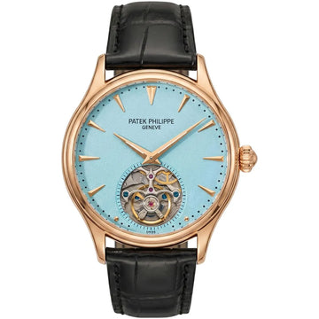Patek Philippe Tourbillon – Cadran Bleu Ciel & Finition Rose Gold